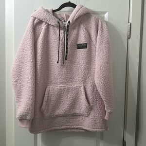 Victoria secret pink oversized Sherpa hoodie NWOT